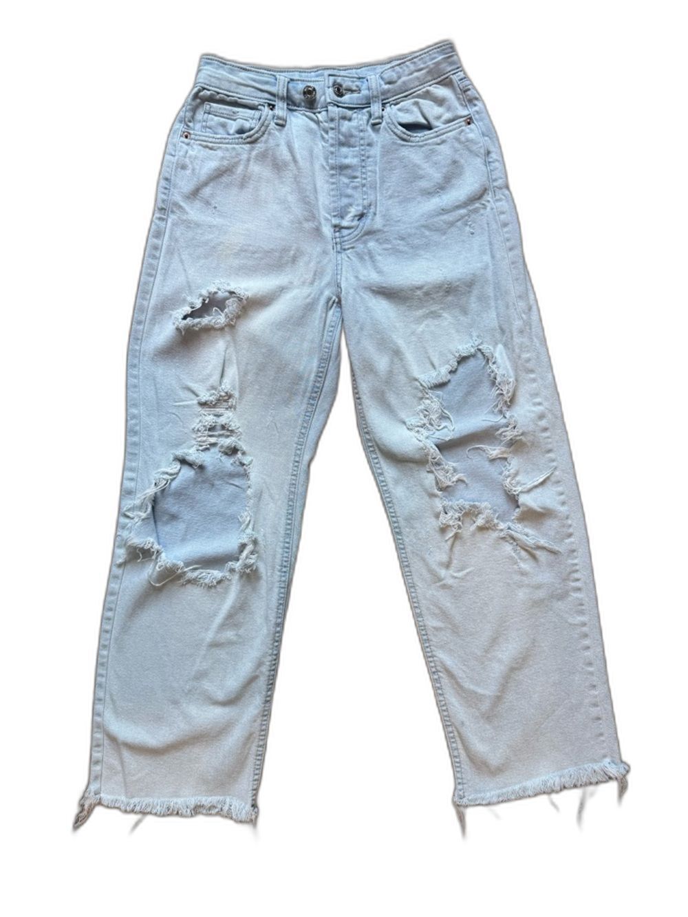 Women's High Rise wild fable Light Blue Distressed Denim Jeans